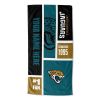 [Personalization Only] Jaguars Colorblock Personalized Beach Towel