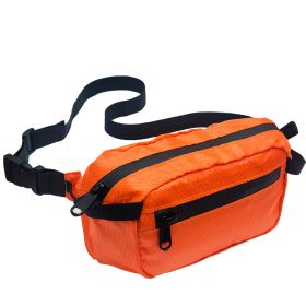 Mountaineering Outdoor Thermal Waist Bag Sports Crossbody Folding Bag Multifunctional Large-capacity (Option: Orange-27 √ó 12CM)