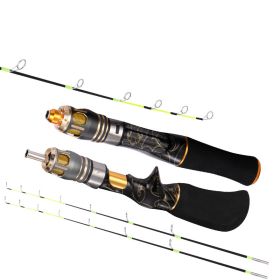50cm70cm Flat Tip Ice Fishing Rod (Option: Straight handle-50cm)