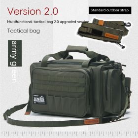 Outdoor Camping Picnic Storage Portable Shoulder Bag (Option: Army Green)